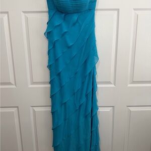Tadashi Shoji Asymmetrical Teal Dress